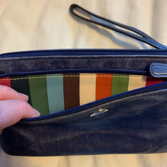 Blue Coach Wristlet - Picture 2 of 5